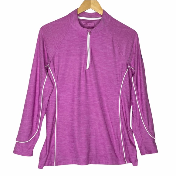 Peter Millar Tops - Peter Millar 1/4 Zip Top SPF 50+ Long Sleeve L